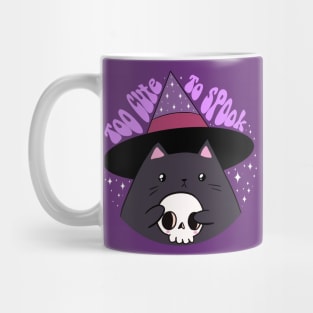 Too cute to spook a cute halloween black cat Mug